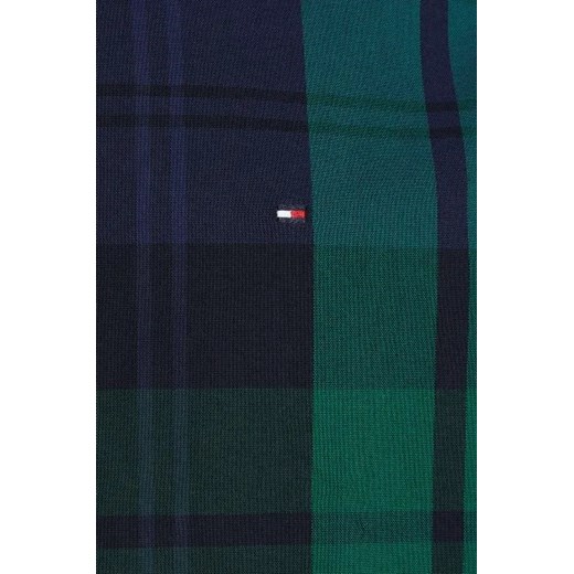 Koszula męska Tommy Hilfiger z długim rękawem na jesień z klasycznym kołnierzykiem casual w kratkę