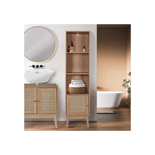 The Home Deco Kids Regał stojący &quot;Bali&quot; w kolorze jasnobrązowym - 40 x 160 x 30 cm ze sklepu Limango Polska w kategorii Regały i witryny - zdjęcie 175403763