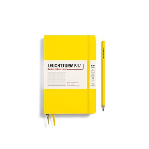 LEUCHTTURM1917 Notatnik w kolorze żółtym w kropki - B6+ ze sklepu Limango Polska w kategorii Akcesoria biurowe - zdjęcie 175403801