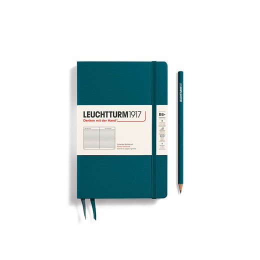 LEUCHTTURM1917 Notatnik w kolorze morskim w linie - B6+ ze sklepu Limango Polska w kategorii Akcesoria biurowe - zdjęcie 175403802