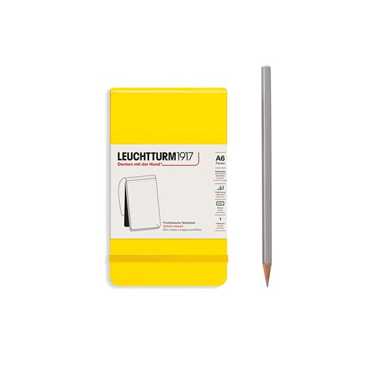 LEUCHTTURM1917 Notatnik w kolorze żółtym w kropki - A6 ze sklepu Limango Polska w kategorii Akcesoria biurowe - zdjęcie 175403811