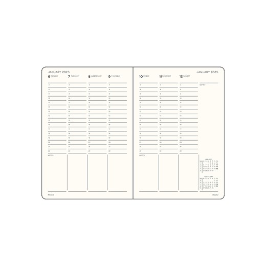 LEUCHTTURM1917 Akademicki kalendarz tygodniowy w kolorze ciemnozielonym - 14,5 x Leuchtturm1917 onesize wyprzedaż Limango Polska
