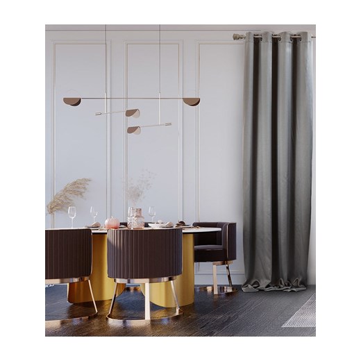 Chic Home Zasłona w kolorze szarym - 270 x 140 cm ze sklepu Limango Polska w kategorii Zasłony - zdjęcie 175404433