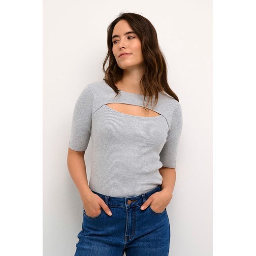 Kaffe Sweter w kolorze jasnoszarym Kaffe XL okazyjna cena Limango Polska