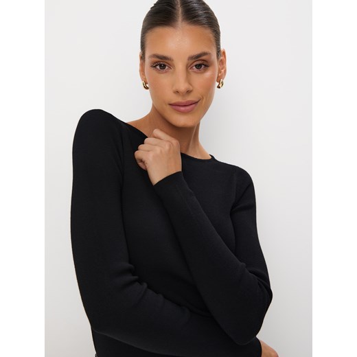 Mohito - Sweter basic - czarny ze sklepu Mohito w kategorii Swetry damskie - zdjęcie 175404911