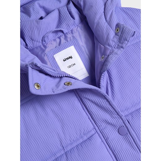 Sinsay - Płaszcz z kapturem - niebieski Sinsay 104 Sinsay