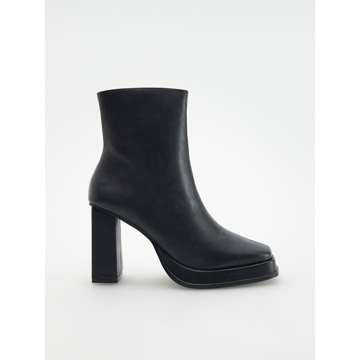 Reserved - Botki na obcasie - czarny ze sklepu Reserved w kategorii Botki - zdjęcie 175408472