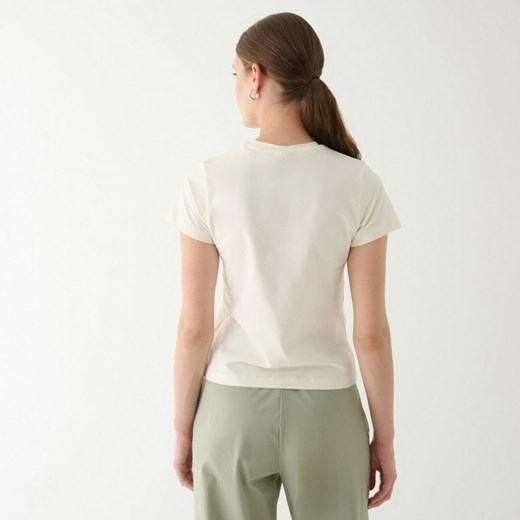 Damski t-shirt z nadrukiem Guess Colette - biały Guess L Sportstylestory.com