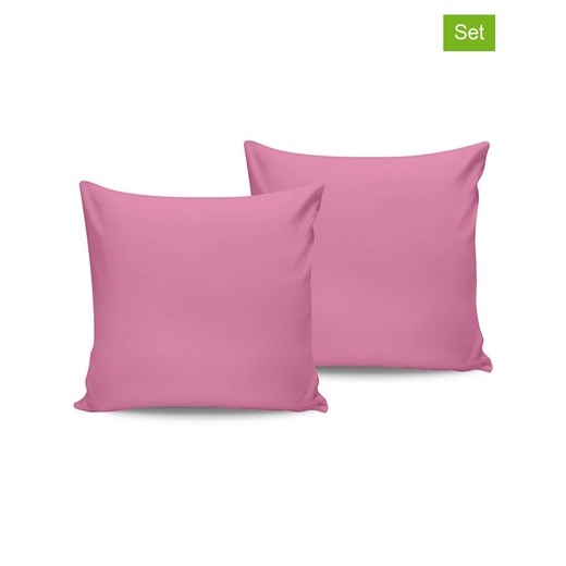 Colourful Cotton Poszewki renforcé (2 szt.) w kolorze różowym na poduszkę ze sklepu Limango Polska w kategorii Poszewki na poduszki - zdjęcie 175411542