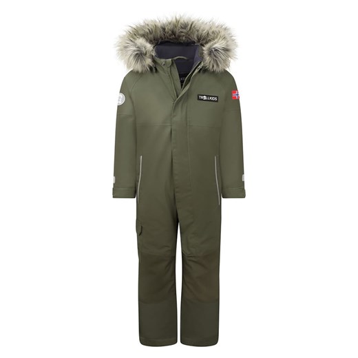 Trollkids Kombinezon zimowy &quot;Kirkenes&quot; w kolorze khaki ze sklepu Limango Polska w kategorii Kombinezony chłopięce - zdjęcie 175411672