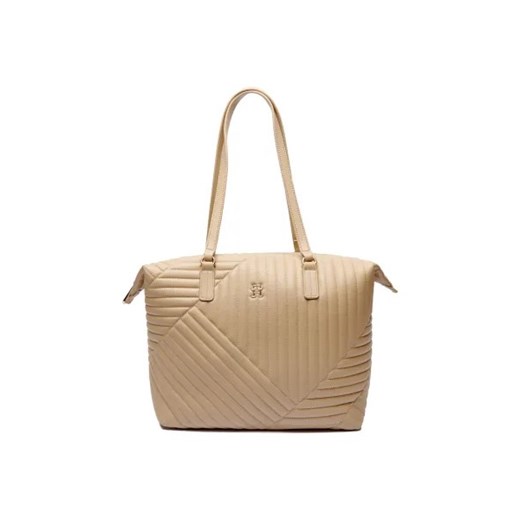 Shopper bag Tommy Hilfiger ze skóry ekologicznej 