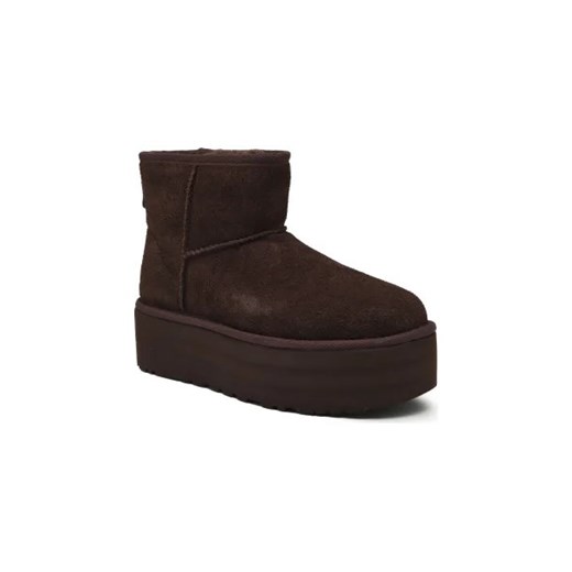 UGG Skórzane śniegowce Classic Mini Platform | z dodatkiem wełny 40 Gomez Fashion Store