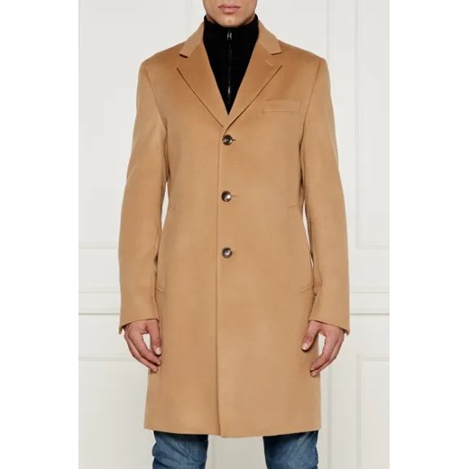 BOSS BLACK Wełniany płaszcz H-Hyde | z dodatkiem kaszmiru ze sklepu Gomez Fashion Store w kategorii Płaszcze męskie - zdjęcie 175416554