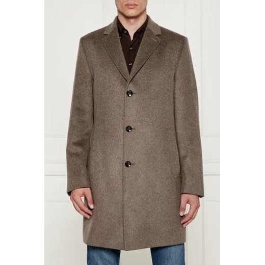 BOSS BLACK Wełniany płaszcz H-Jared | z dodatkiem kaszmiru ze sklepu Gomez Fashion Store w kategorii Płaszcze męskie - zdjęcie 175416563