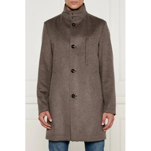 BOSS BLACK Wełniany płaszcz H-Hyde-SU-244 | z dodatkiem kaszmiru 56 Gomez Fashion Store