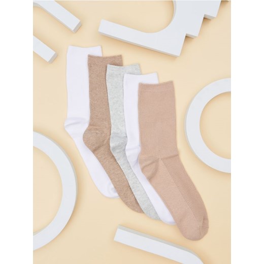 Sinsay - Skarpetki 5 pack - wielobarwny ze sklepu Sinsay w kategorii Skarpetki damskie - zdjęcie 175418361