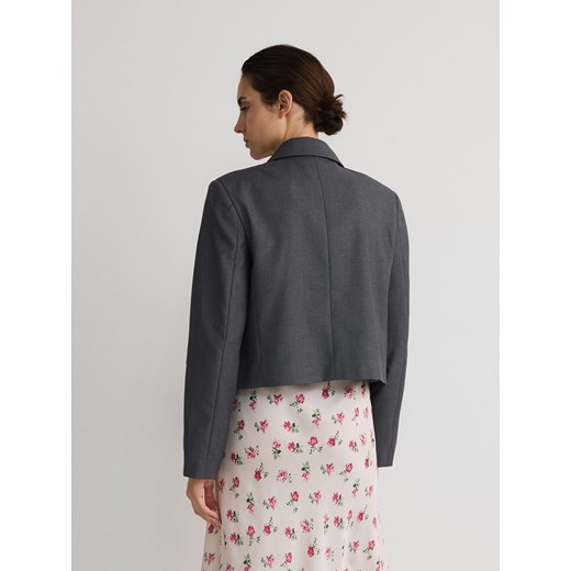 Reserved - Krótka marynarka z kokardą - szary Reserved M Reserved