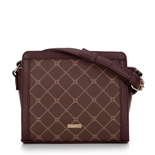 Damska crossbody w monogram brązowa ze sklepu WITTCHEN w kategorii Listonoszki - zdjęcie 175419901