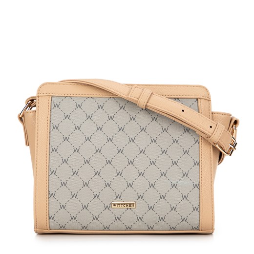 Damska crossbody w monogram beżowa ze sklepu WITTCHEN w kategorii Listonoszki - zdjęcie 175419902