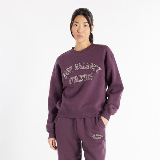 Bluza damska New Balance WT43516PLN – fioletowa ze sklepu New Balance Poland w kategorii Bluzy damskie - zdjęcie 175420194