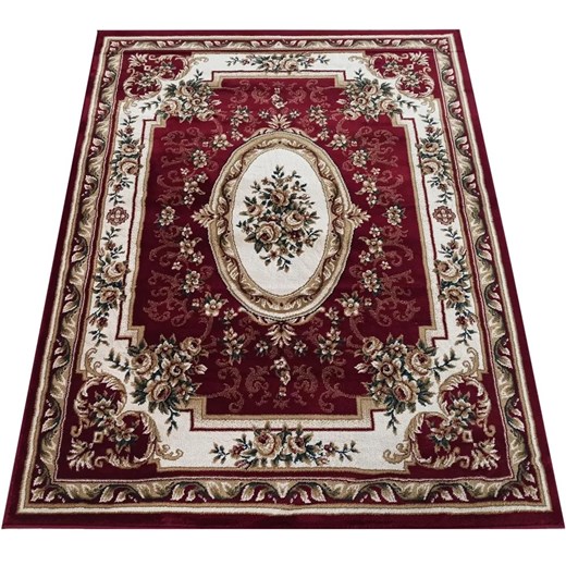Stylowy prostokątny dywan bordowy rozeta B2-M86 ze sklepu Edinos.pl w kategorii Dywany - zdjęcie 175422953
