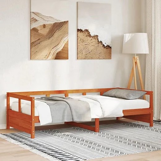 Klasyczne brązowe łóżko 90x200 - Filove 4X Elior One Size Edinos.pl