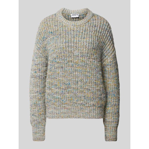 Sweter z dzianiny z obniżonymi ramionami ze sklepu Peek&Cloppenburg  w kategorii Swetry damskie - zdjęcie 175423924