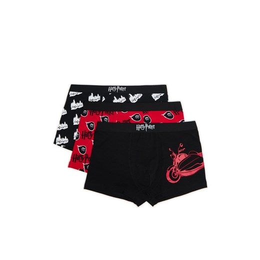 Cropp - 3 pack bokserek Harry Potter - czarny Cropp M Cropp