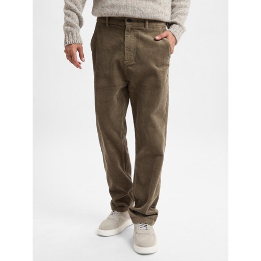 Calvin Klein Jeans Męskie spodnie sztruksowe Mężczyźni Bawełna melanżowy jednolity ze sklepu vangraaf w kategorii Spodnie męskie - zdjęcie 175427700
