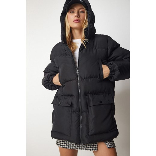 Happiness Istanbul Kurtka zimowa w kolorze czarnym Happiness Istanbul 38 okazja Limango Polska