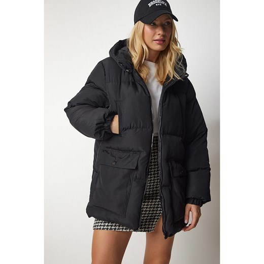 Happiness Istanbul Kurtka zimowa w kolorze czarnym Happiness Istanbul 36 wyprzedaż Limango Polska