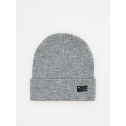 Reserved - Czapka beanie z naszywką - jasnoszary ze sklepu Reserved w kategorii Czapki zimowe męskie - zdjęcie 175434134