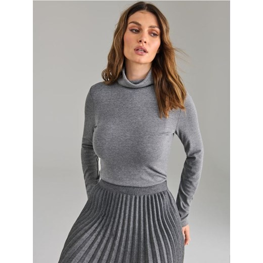 Sinsay - Golf basic - szary ze sklepu Sinsay w kategorii Swetry damskie - zdjęcie 175435251