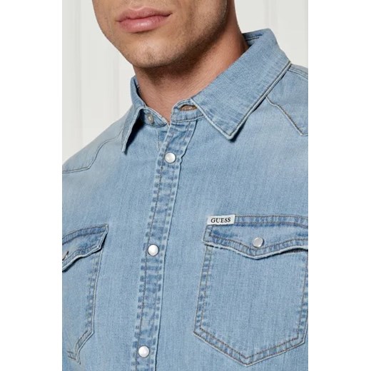 GUESS Jeansowa koszula | Slim Fit Guess XXL wyprzedaż Gomez Fashion Store