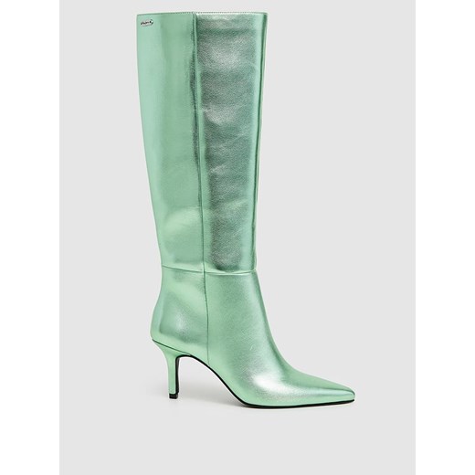 Pepe Jeans FOOTWEAR Kozaki &quot;Pristina Glam&quot; w kolorze zielonym ze sklepu Limango Polska w kategorii Kozaki damskie - zdjęcie 175443054