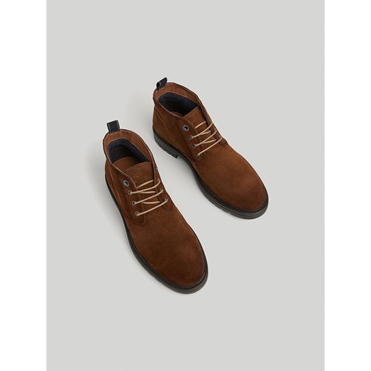 Buty zimowe męskie Pepe Jeans z weluru 