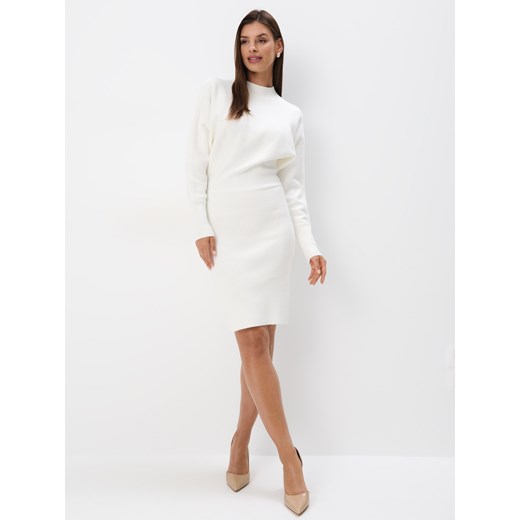 Mohito - Swetrowa sukienka mini - biały Mohito XL Mohito