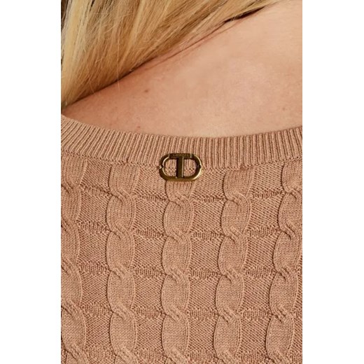 Sweter damski Twinset z okrągłym dekoltem