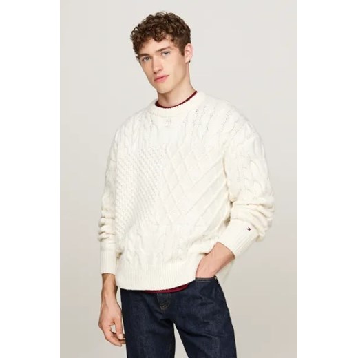 Tommy Hilfiger Wełniany sweter | Regular Fit ze sklepu Gomez Fashion Store w kategorii Swetry męskie - zdjęcie 175449372