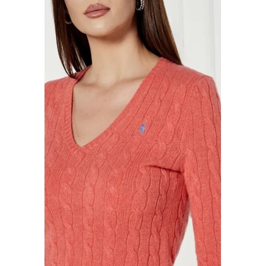 POLO RALPH LAUREN Wełniany sweter KIMBERLY | Regular Fit | z dodatkiem kaszmiru Polo Ralph Lauren L Gomez Fashion Store