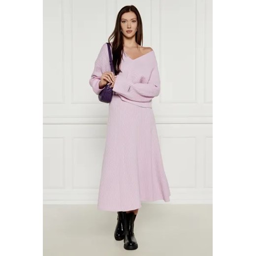 Pinko Wełniana spódnica | z dodatkiem kaszmiru Pinko XS Gomez Fashion Store