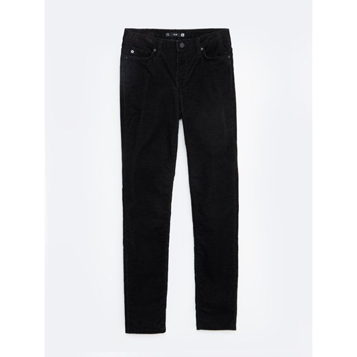 Spodnie damskie sztruks czarne Katrina High Waist Cord 907 ze sklepu Big Star w kategorii Spodnie damskie - zdjęcie 175449474