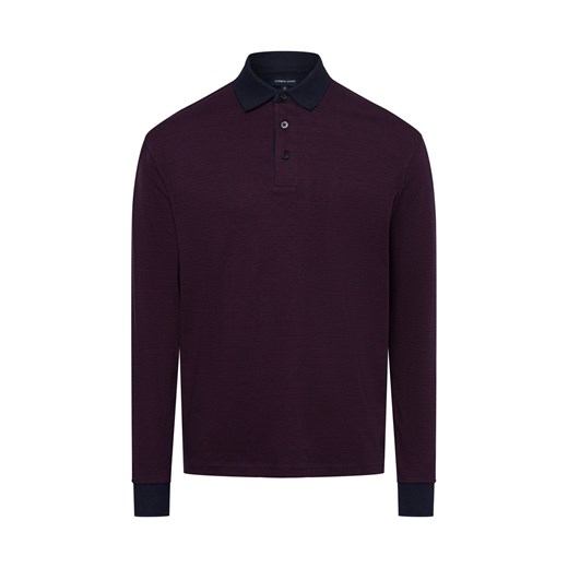 Andrew James Męska koszulka polo Mężczyźni bordowy w paski ze sklepu vangraaf w kategorii T-shirty męskie - zdjęcie 175452440