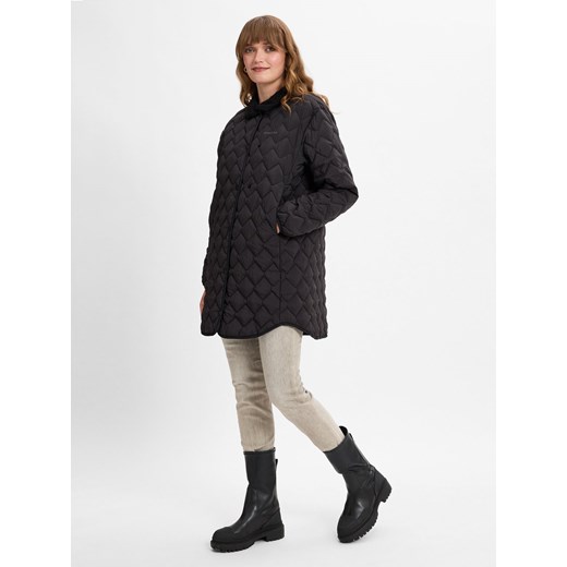Didriksons Damska kurtka pikowana - Betina Kobiety czarny jednolity ze sklepu vangraaf w kategorii Kurtki damskie - zdjęcie 175452454