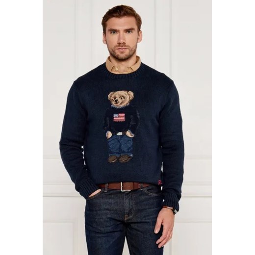 POLO RALPH LAUREN Sweter | Regular Fit | z dodatkiem lnu ze sklepu Gomez Fashion Store w kategorii Swetry męskie - zdjęcie 175455982