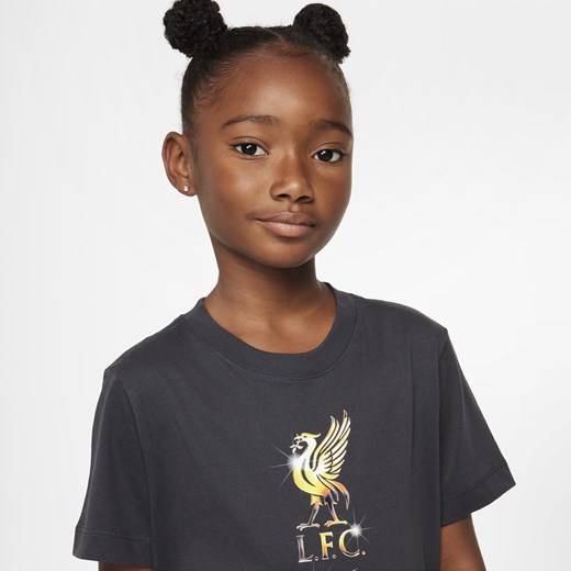 T-shirt piłkarski dla dużych dzieci Nike Liverpool F.C. - Szary Nike M Nike poland