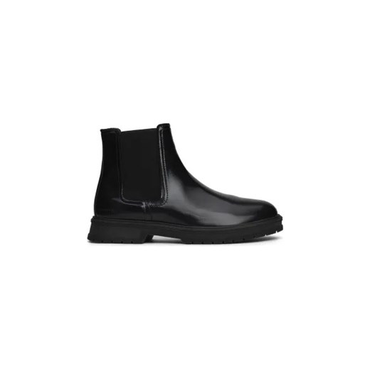 Buty zimowe męskie Tommy Hilfiger jesienne ze skóry