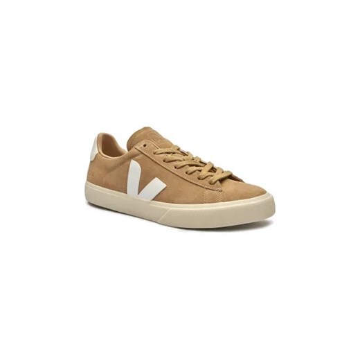 Buty sportowe męskie Veja sznurowane beżowe ze skóry