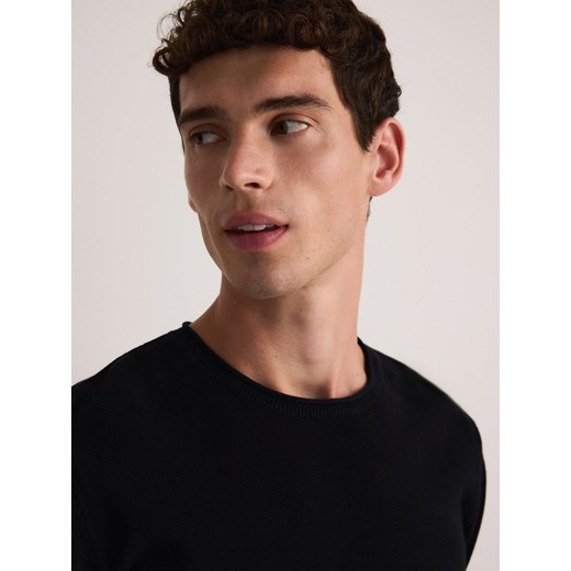 Reserved - Bawełniany sweter - czarny Reserved S Reserved
