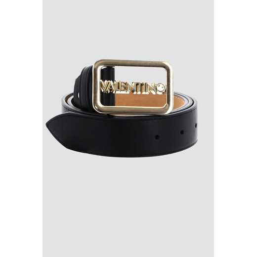 VALENTINO Czarny pasek Around Plaque Buckle Belt, Rozmiar XS ze sklepu outfit.pl w kategorii Paski damskie - zdjęcie 175472672